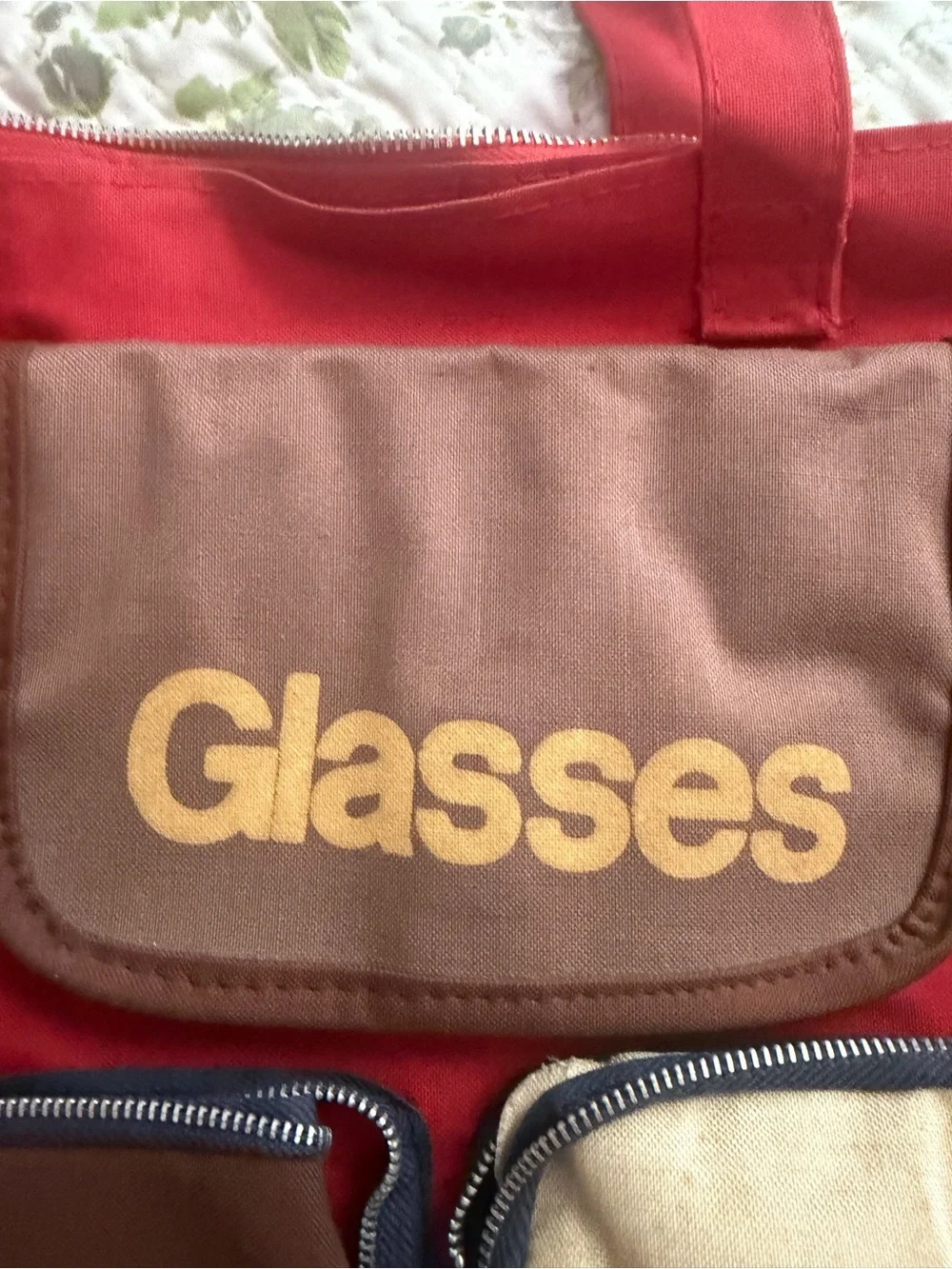 Vintage Multi-Pocket Canvas Tote Bag (1970s)
